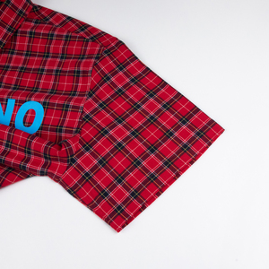 Camicie da Lavoro Personalizzate per Uomo, Stile Vintage Casual, <span class=keywords><strong>a</strong></span> <span class=keywords><strong>Quadri</strong></span>, Manica Corta, 100% Cotone - Product Image 6