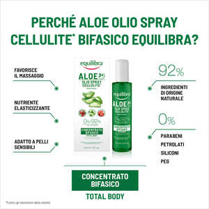 Equilibra, Aceite Corporal Celulitis * Concentrado Bifásico, con Equilibrio de Aloe Vera, Planta Activa de Microalgas - Product Image 4