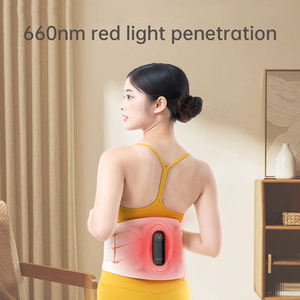 Ceinture de Massage Lombaire Chauffante, Support Dorsal Élastique, Ceinture de Sport Électrique à Lumière Rouge avec Vibration pour Perte de Poids et Modelage Corporel - Product Image 2