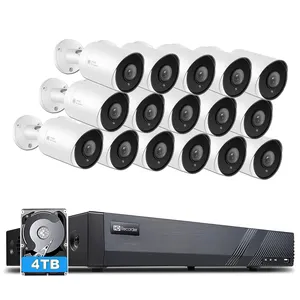 De gros amazon 10 to hdd-Kit de caméra de vidéosurveillance Plug and play 4k, 16 canaux, NVR, avec capteur S ONY, support P2P, dispositif de vision mobile, application Mstar signarte