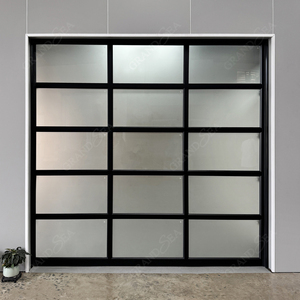 Porte de <span class=keywords><strong>garage</strong></span> sectionnelle automatique Porte de <span class=keywords><strong>garage</strong></span> en verre <span class=keywords><strong>Portail</strong></span> moderne Portes de <span class=keywords><strong>garage</strong></span> isolées avec fenêtre transparente - Product Image 1
