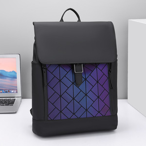 Sac à dos en toile grande capacité pour homme avec fonction imperméable pour les trajets domicile-travail, le travail de bureau, les voyages universitaires, le style décontracté professionnel - Product Image 1
