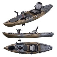 Kayak de pêche monoplace de 3,2 mètres avec moteur électrique et pédale FLAP