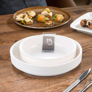 Nuovo ristorante infrangibile 3.5 pollici melamina bianco rotondo piccoli <span class=keywords><strong>piatti</strong></span> in vendita - Product Image 3