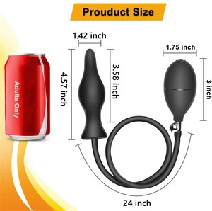 Silicone Expand Inflatable <strong>Anal</strong> Plug,Body Safe Medical Grade Waterproof Butt <strong>Sex</strong> <strong>Toy</strong> for <strong>Male</strong>, Female and Beginners - Product Image 6