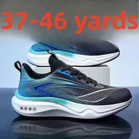 Zapatillas de running para hombre de talla grande con cordones, suela blanda, amortiguación, alta elasticidad y transpirables para exteriores, colección primavera 2025