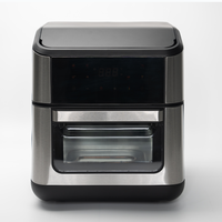 Four à air chaud électrique 1900W avec capacité de 10L et fonction grille-pain, 200W ° Contrôle de la température C avec minuterie 60 min pour la cuisine à domicile