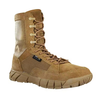 Chaussures de randonnée d'extérieur pour hommes Bottes tactiques de montagne dans le désert Bottes en caoutchouc imperméables respirantes en cuir nubuck Semelle intermédiaire en TPU