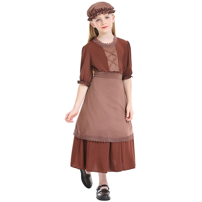 brown maid dress Kawaii Brown Maid Lolita Dress Set - Kawaii Fashion Shop