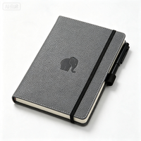 Cuaderno A5 de Nuevo Estilo en Oferta, Cubierta de PVC con Tema Natural, Cinta de Dos Colores, Suministros de Oficina, Encuadernación Térmica Personalizable