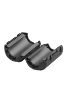 Filtre anti-bruit EMC/EMI à anneau de ferrite gris à clipser avec boîtier en plastique noir