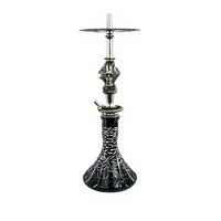 Chicha moderne en acier inoxydable Maklaud Helios Project 21 avec finition laquée, coffret de voyage et cadeau