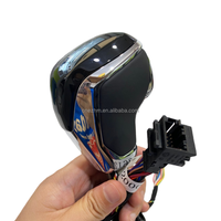 Pommeau de vitesse électronique OEM Volkswagen, pommeau de vitesse en cuir argenté à LED pour véhicules à transmission automatique sur plateforme MQB/PQ.
