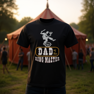 Camiseta Dad Of The Ring Master Unicycle Performer, color negro, talla mediana para hombre - Product Image 3
