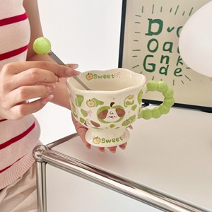 Ins-Style <b>Cute</b> Puppy Ceramic <b>Mug</b> High-Appearance-Value Cartoon Girl's Cup Couple's Water Cup Household Children's Breakfast Cup - Product Image 4
