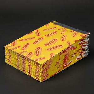 ถุงกระดาษคราฟท์เคลือบฟอยล์กันไขมันสำหรับบรรจุภัณฑ์อาหารแบบกำหนดเอง เช่น ฮอทดอก แซนวิช เบอร์เกอร์ ไก่ แฮมเบอร์เกอร์ - Product Image 3