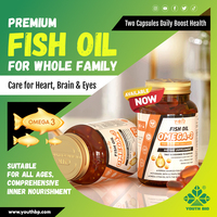 Huile de poisson haute puissance 2000mg Anchois EPA DHA Gélules Entérices Favorisent la Harmonie Physique pour Adultes Actifs Prêt à Expédier 120 Gélules Molles