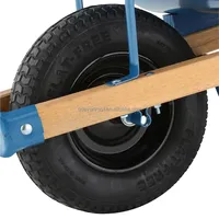 New High Quality 4.00-8 Pneumatic Inflatable 4 PR Rubber Tires Strong Metal Rim Wheels 150kg Load Capacity Retail Use 1 Year