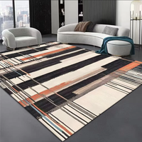 Tapis moderne et simple pour chambre à coucher, tapis de salon, tapis de chevet, tapis de table basse, imperméable, résistant à la saleté, facile d'entretien, grand tapis