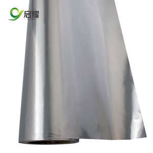 Matériau d'isolation ignifuge <span class=keywords><strong>de</strong></span> classe A, tissu en <span class=keywords><strong>fibre</strong></span> <span class=keywords><strong>de</strong></span> <span class=keywords><strong>verre</strong></span> laminé d'aluminium pour l'isolation des bâtiments ou des équipements - Product Image 4