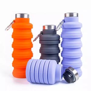 Botella Reutilizable Plegable de Silicona de Grado Alimenticio de 600 ml, a Prueba de Fugas, con Función de Bebida Directa, Taza Plegable para Gimnasio, Deportes y Viajes - Product Image 2