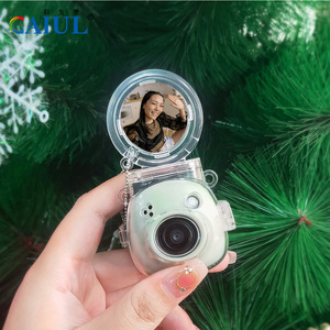Casing pelindung bening PC lucu Modern, tas keras tahan guncangan tahan air dengan fitur pembawa tas Video - Product Image 4