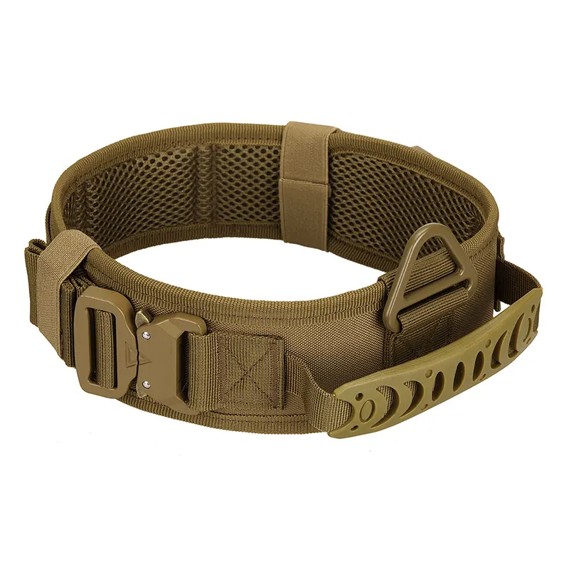 Wholesale Custom Collars for Dog Manufacturer Tactical Durable Training Large Dog Collar with Easy Control Handle