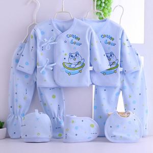 7 piezas ropa niño 0-3 meses 100% algodón manga larga ropa Conjuntos recién nacido bebé regalo conjunto - Product Image 5