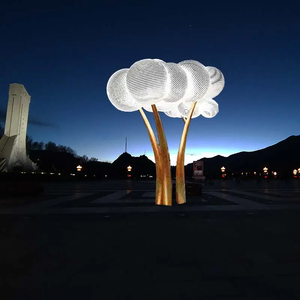 Tùy Chỉnh Lớn Ngoài Trời Cảnh Quan Vườn Đu Motif IP65 Đánh giá Đèn Cho Thành Phố Vuông Trang Trí Năm Mới Của Ngày Halloween - Product Image 5