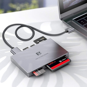 <span class=keywords><strong>Fb</strong></span> 886 vỏ kim loại USB3.0 tốc độ cao CF SD MS M2 TF Đầu Đọc Thẻ cho máy ảnh Máy Tính Xách Tay PC - Product Image 1