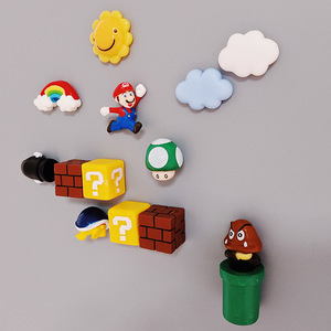 Imanes de nevera de <span class=keywords><strong>Mario</strong></span>, juego de imanes 3D para nevera, pizarra blanca de oficina, imanes navideños perfectos para decoración de adornos - Product Image 2