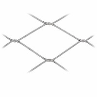 Filet de clôture pour volière en maille carrée nouée en acier inoxydable AISI 316, ouverture de 25 mm, haute résistance à la traction, durée de vie de 30 ans, pour oiseaux