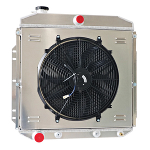 Radiatore con Serbatoio dell'Acqua in Alluminio e Copertura Ventola per <span class=keywords><strong>Ford</strong></span> Truck <span class=keywords><strong>Courier</strong></span> 1953-1956, Sistema di Raffreddamento Motore Personalizzato - Product Image 1