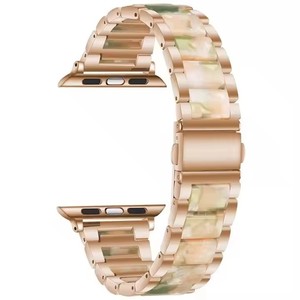 Bracelet de montre en acier inoxydable et résine de luxe pour <span class=keywords><strong>Apple</strong></span> <span class=keywords><strong>Watch</strong></span> Series 10 9 8 <span class=keywords><strong>7</strong></span> - Product Image 4
