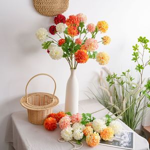 ดอกดาเลียประดิษฐ์ CallaFloral ก้านเดี่ยว สีชมพู แดง เหลือง ส้ม ขาวนม โพลีเอสเตอร์ สำหรับตกแต่งงานแต่งงานในร่ม - Product Image 2