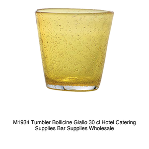 Verre à bulles jaune 30 cl H 9 cm Ø 8,6 cm M1934 - Product Image 2