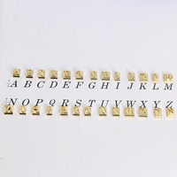 Timbre en laiton à feuille chaude lettres Alphabet/nombres ensemble timbre en métal en laiton lettre Logo fente en T timbres à feuille chaude