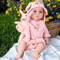 2025 New Style Realistic Reborn Neugeborene Puppen Kit Großhandel 55cm Baby Zwillinge & Mini Life Rag Puppen Gummi & PVC Teile