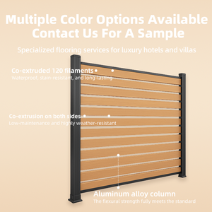 Recinzione in Composito Legno-Plastica - Resistente all'Umidità e agli Insetti, Privacy WPC per Balcone, Piscina, Villa e Giardino - Product Image 5