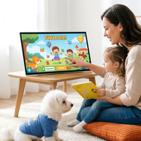 Televisor Portátil Personalizado de 27 Pulgadas con Ruedas, Pantalla LED Móvil, Android 15, Televisión Inteligente de 27 Pulgadas