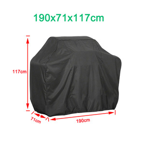 Housse de protection universelle pour barbecue, noire, en tissu Oxford 210D, imperméable et anti-poussière, accessoire pour grillades en extérieur - Product Image 2
