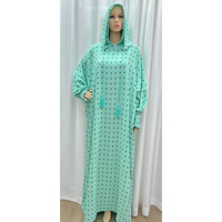 Nouveau modèle de hijab musulman Abaya, deux couleurs, broderie 3D, robe à fleurs, robe de prière islamique Dubaï, vêtements pour filles, kaftan une pièce