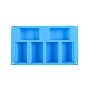 MUYULINS Factory 6-Cavity Rectangular Shape Maker LFGB Platinum Non-Stick BPA-Free Silicone <b>Soap</b> Mold - Product Image 3