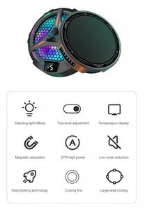 Refroidisseur de tablette semi-conducteur X42 9V 3A 27W, plaque de refroidissement magnétique, ventilateur de refroidissement RGB, radiateur pour iPad - Product Image 3