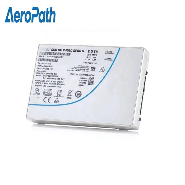 New Internal Stock SSD P4510 2TB 2.5'' PCIe 3.1 X4 3D2 TLC Server SSD
