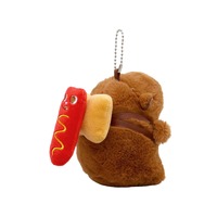 Nouveau Style personnaliser grande taille choix populaire Capybara porte-clés jouets en peluche enfants amical en peluche animaux pour enfants Halloween
