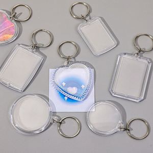Transparent Acrylic Keychain with Blank <b>Photo</b> <b>Frame</b> for Custom <b>Photo</b> Printing Creative Gift-Available in Rectangle Square Shapes - Product Image 3