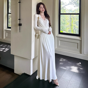 Buy Black White Long Sleeve Lace Dress Elegant Velvet Material With Lace Trim | Alibaba.com Buy Black White Long Sleeve Lace Dress Elegant Velvet Material With Lace Trim | Alibaba.com