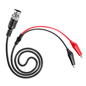 Cleqee P1011 BNC Q9 Fiche Mâle à 2 Pince Crocodile D'oscilloscope Sonde de Test Câble 110 cm - Product Image 1