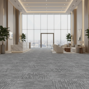 Promotion exceptionnelle |   Dalles de <span class=keywords><strong>moquette</strong></span> commerciales emboîtables à <span class=keywords><strong>prix</strong></span> bas, en nylon épais, géométriques et rembourrées |   50*50 CM - Product Image 1